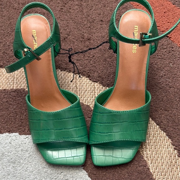 Maurices Shoes - Maurices Green Slingback Strap Sandals; NWOT; size 8